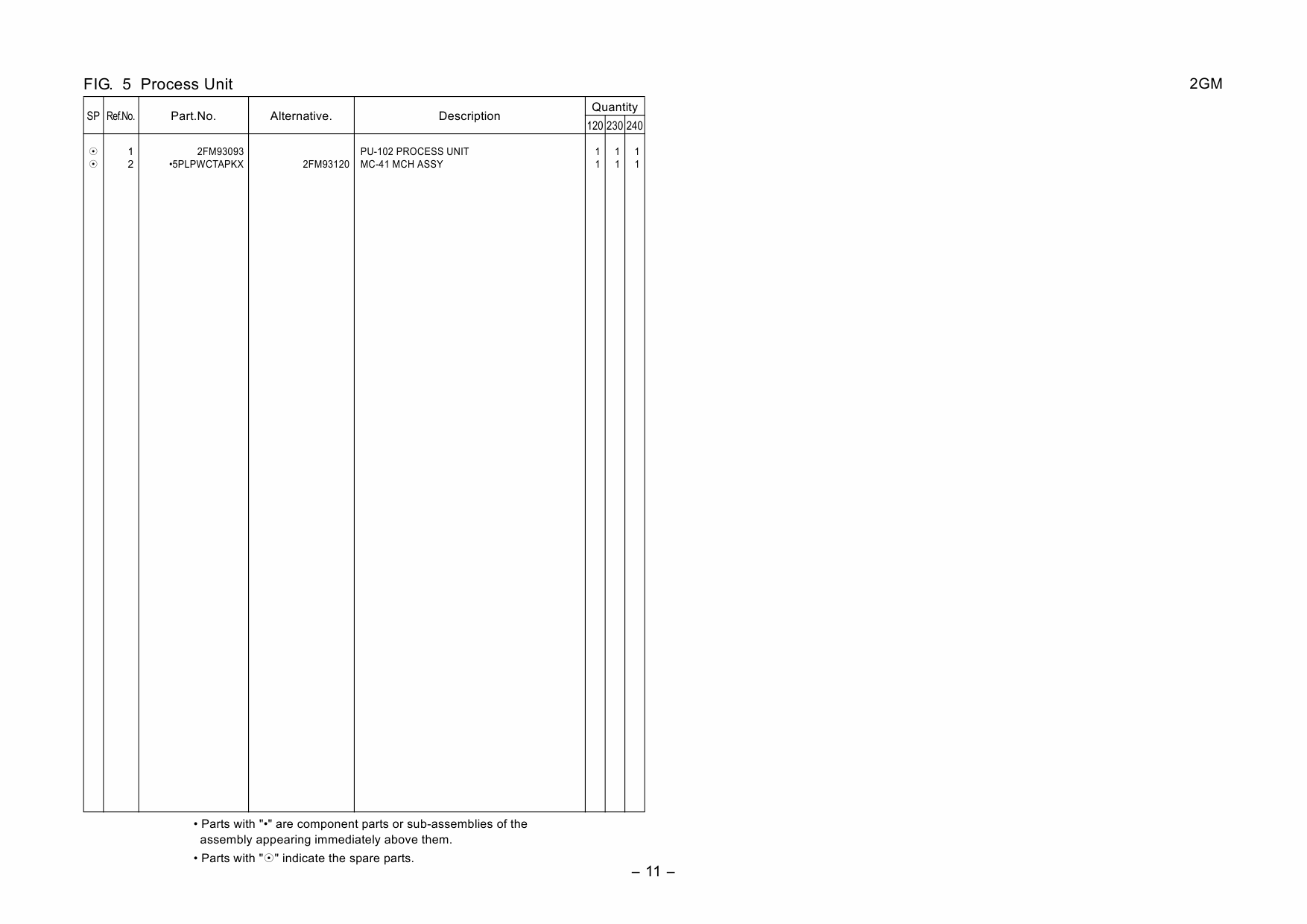 KYOCERA MFP FS-1118MFP KM-1820 Parts Manual-5